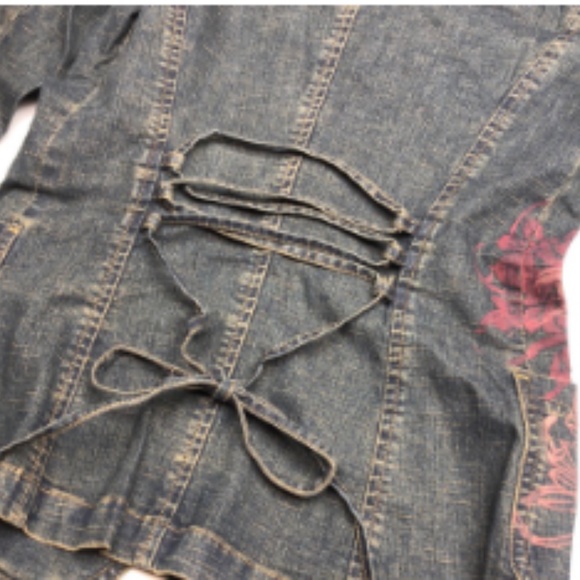 LIKE NEW WALLIS DENIM JEAN JACKET US12 ⭐️ - Picture 5 of 16
